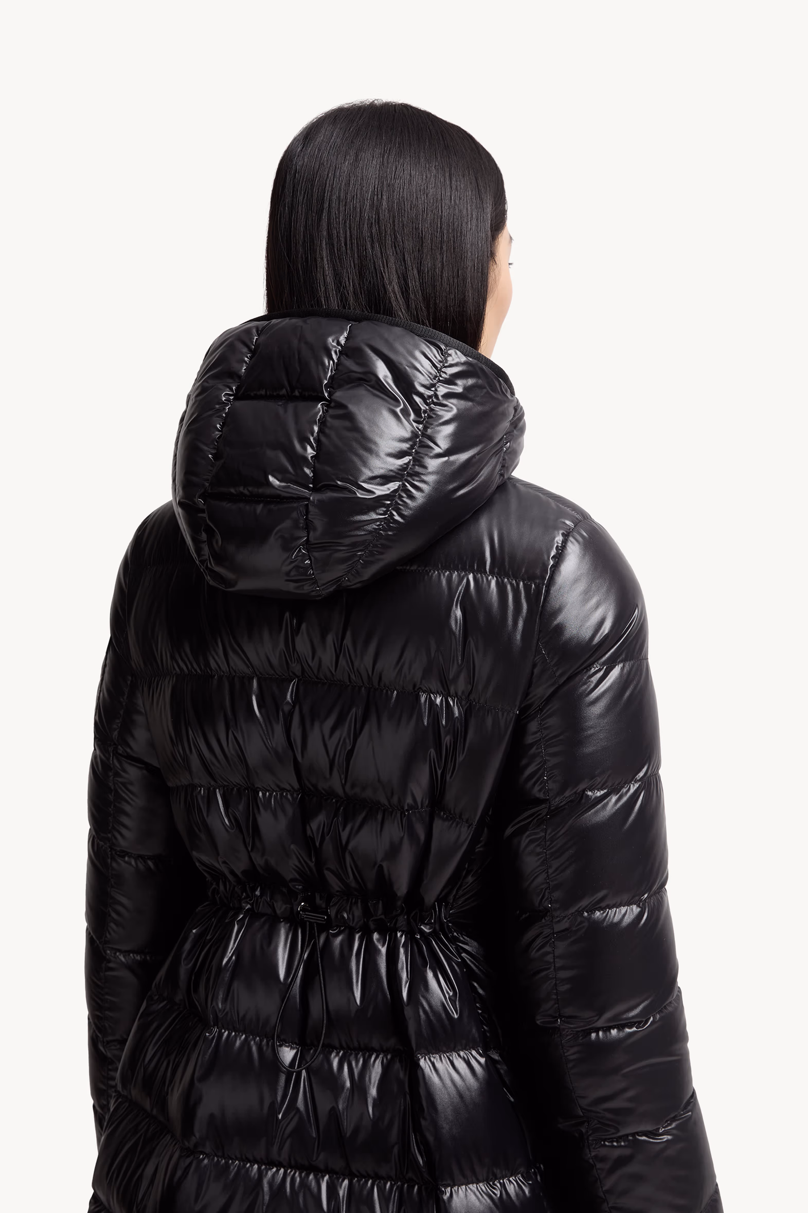 Doudoune mi-longue à capuche Courcelles Femmes Noir Moncler 6